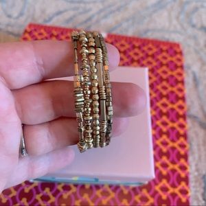 Stella & Dot wrap bracelet, gold